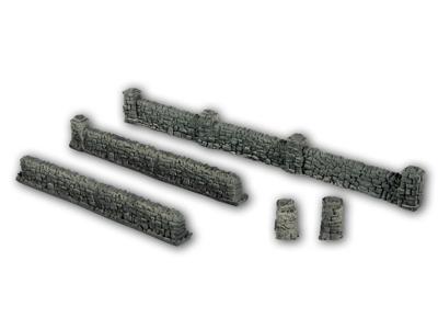 NOCH 0058280 H0 Muur met metselwerk Graniet
