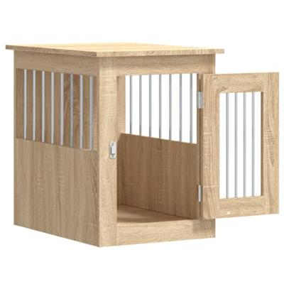 Hondenbench 45x62x59 cm bewerkt hout sonoma eikenkleurig