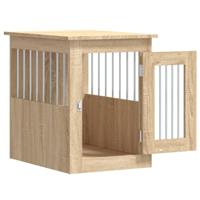 Hondenbench 45x62x59 cm bewerkt hout sonoma eikenkleurig - thumbnail