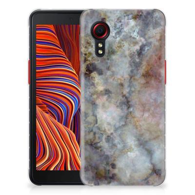 Samsung Galaxy Xcover 5 | TPU | Siliconen hoesje | Marmer Grijs