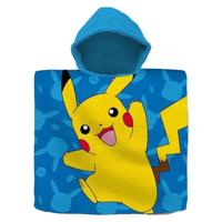 Pokemon Badponcho 60x120 cm Blauw/Geel - thumbnail
