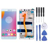LCD-scherm en volledige montage van de Digitizer met Frame voor 5.5 inch Lenovo K6 Opmerking K53a48 (wit) - thumbnail