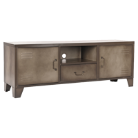 LABEL51 Tv-meubel Fence - Grijs - Metaal - Tv-Meubel - thumbnail