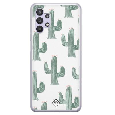 Samsung Galaxy A32 5G siliconen hoesje - Cactus print