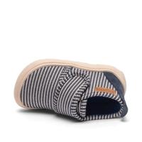 Blotevoetenschoenen voor kinderen BAREFOOT BASIC BISGAARD marineblauw, gestreept - thumbnail
