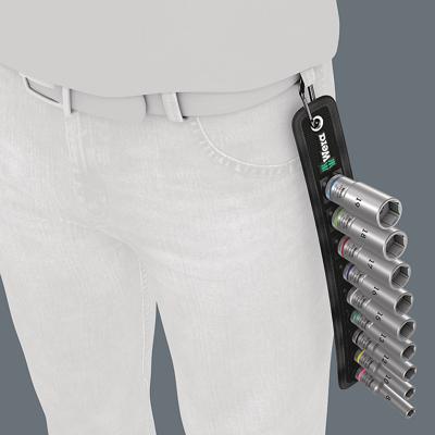 Wera Belt B Deep 1 05004545001 Dopsleutelinzetset 3/8 9-delig