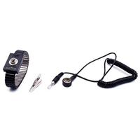 Quadrios ESD-armband Zwart Drukknop 10 mm - thumbnail