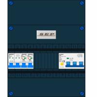 SEP groepenkast 2 aardlekautomaten B16 30mA krachtgroep aardlekautomaat 4p B16 30Ma 400V 3910140031 - thumbnail