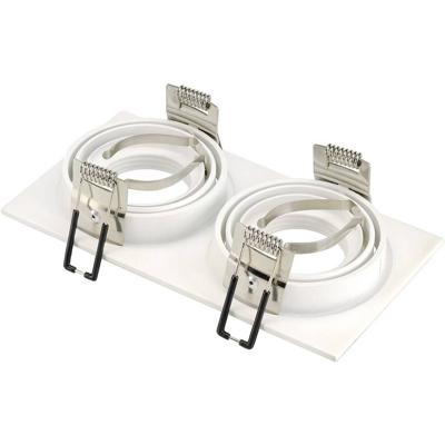 SLV Inbouwspot New Tria GU10 2 Square 17cm wit 113512