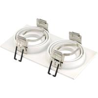 SLV Inbouwspot New Tria GU10 2 Square 17cm wit 113512 - thumbnail