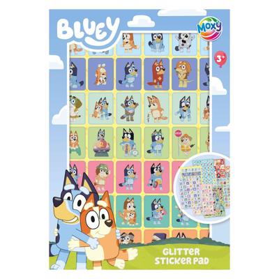 Moxy Bluey/Dora glitter stickerboek a5