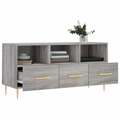 Tv-meubel 102x36x50 cm bewerkt hout grijs sonoma eikenkleurig