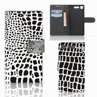 Sony Xperia XZ1 | Telefoonhoesje | Met pasjeshouder | Slangenprint - thumbnail