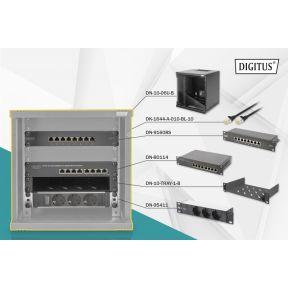 Digitus DN-10-SET-1-B rack 6U Vrijstaande rek Zwart Digitus DN-10-SET-1-B rack 6U Vrijstaande rek Zwart