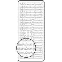 Vaessen Creative • sticker 10x23cm 10pcs zilver "communie-vormsel" - thumbnail