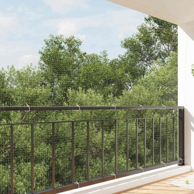 VidaXL Kattennet transparant 4x3 m nylon