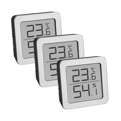 TFA Dostmann 95.2019.54 Thermo- en hygrometer Zilver, Zwart TFA Dostmann 95.2019.54 Thermo- en hygrometer Zilver, Zwart
