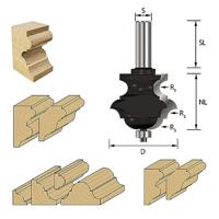 ENT Multiprofielfrees HM met lager R6, kolf 12mm - 7915540 - 7915540 - thumbnail