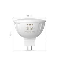 Philips Hue LED-lamp 8719514491403 Energielabel: G (A - G) Hue White & Color Ambiance GU5.3 Energielabel: G (A - G) - thumbnail