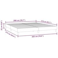 Boxspring zonder matras fluweel lichtgrijs 200x210 cm - thumbnail