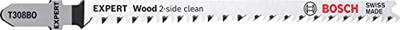 Bosch Accessoires Expert 'Wood 2-side clean' T 308 BO decoupeerzaagblad 25-delig - 1 stuk(s) - 2608900556