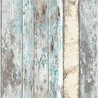 DUTCH WALLCOVERINGS behang steigerhout blauw pe10012 - thumbnail