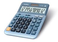 Casio DF-120EM Bureaurekenmachine Blauw Aantal displayposities: 12 werkt op zonne-energie (l x b) 126 mm x 179 mm - thumbnail