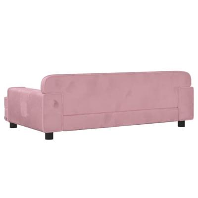 vidaXL Hondenmand 90x53x30 cm fluweel roze, hondenbank, hondenbed, dierenmand, huisdierenbank, huisdierenmand, dierenbed, huisdierenbed, hondenkussen