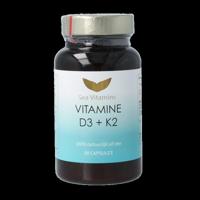 Vitamine D3 K2 uit zee 90 Vegetarische capsules - thumbnail