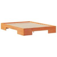 Bedframe met opslag Bruin 120 x 190 cm Massief grenenhout - thumbnail