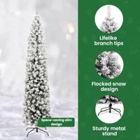 VidaXL Kunstkerstboom groen 240 cm pvc en staal en kunststof - thumbnail