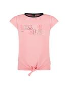 B.Nosy Meisjes t-shirt met knoop - Punch roze - thumbnail
