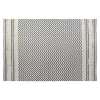 Tapijt DKD Home Decor Zwart Zig-zag Wit (160 x 226 x 0,7 cm) - thumbnail