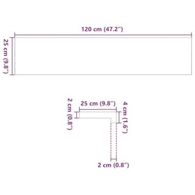 VidaXL Vensterbanken 2 st onbehandeld 120x25x2 cm massief eikenhout VidaXL Vensterbanken 2 st onbehandeld 120x25x2 cm massief eikenhout