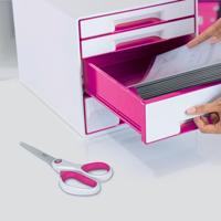 Leitz 5319-20-23 Universele schaar Rechtshandig 205 mm Wit-roze - thumbnail