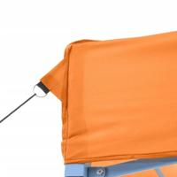 Partytent inklapbaar pop-up met 4 zijwanden oranje - thumbnail