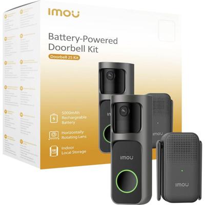 Imou Doorbell 2S 2K Kit Slimme deurbel Zwart