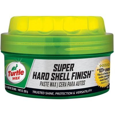 Turtle Wax super hard shell paste wax - unieke mix van reinigingsmiddelen - verwijdert ingesleten vuil en lichte oxidatie - verbetert glansniveau - langdurige bescherming tegen alle weersinvloeden - 397gram Turtle Wax super hard shell paste wax - unieke mix van reinigingsmiddelen - verwijdert ingesleten vuil en lichte oxidatie - verbetert glansniveau - langdurige bescherming tegen alle weersinvloeden - 397gram