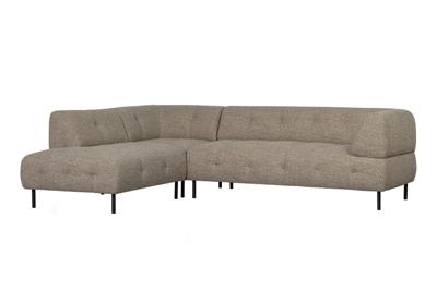 WOOOD Hoekbank 'Lloyd' Links, Woven, kleur Bruin Melange