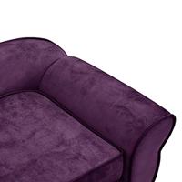 Hondenbank 72x45x30 cm pluche bordeauxrood - thumbnail