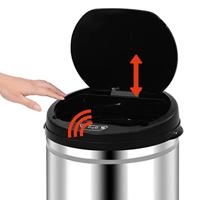 Prullenbak met automatische sensor 40 L roestvrij staal - thumbnail