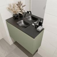 MONDIAZ OLAN 80cm toiletmeubel army. LEX wastafel urban midden geen kraangat - thumbnail