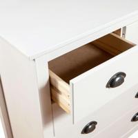 Dressoir Hill 79x40x80 cm massief grenenhout wit - thumbnail