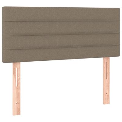 Boxspring met matras stof taupe 100x200 cm - thumbnail