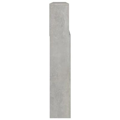 Hoofdbordkast 220x19x103,5 cm betongrijs