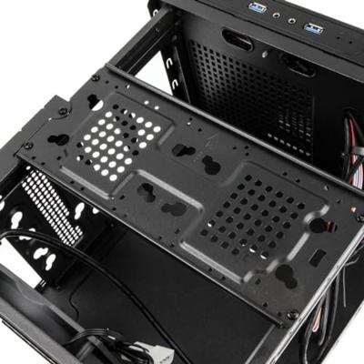 Kolink SATELLITE MINI-ITX Desktop PC-behuizing Zwart, RGB Stoffilter