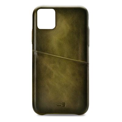 Senza Desire Leather Cover with Card Slot Apple iPhone 11 Pro Burned Olive