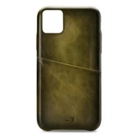 Senza Desire Leather Cover with Card Slot Apple iPhone 11 Pro Burned Olive - thumbnail