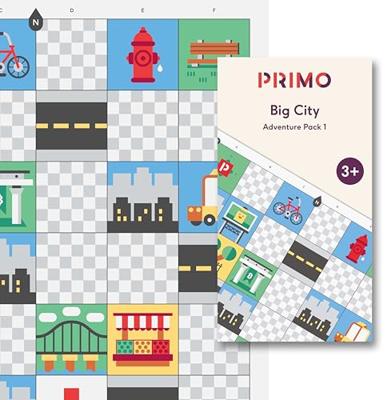 Primo Toys PRIMO010A-DE Cubetto STEM Coding Adventure Pack Big City Uitbreidingsset Vanaf 3 jaar - thumbnail