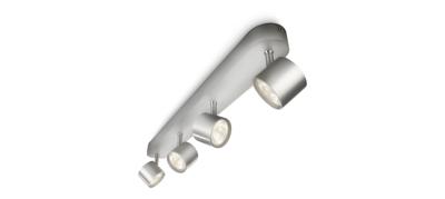 Philips Plafondspot LedMy Living Star 4-lichts metaalgrijs - 562444816